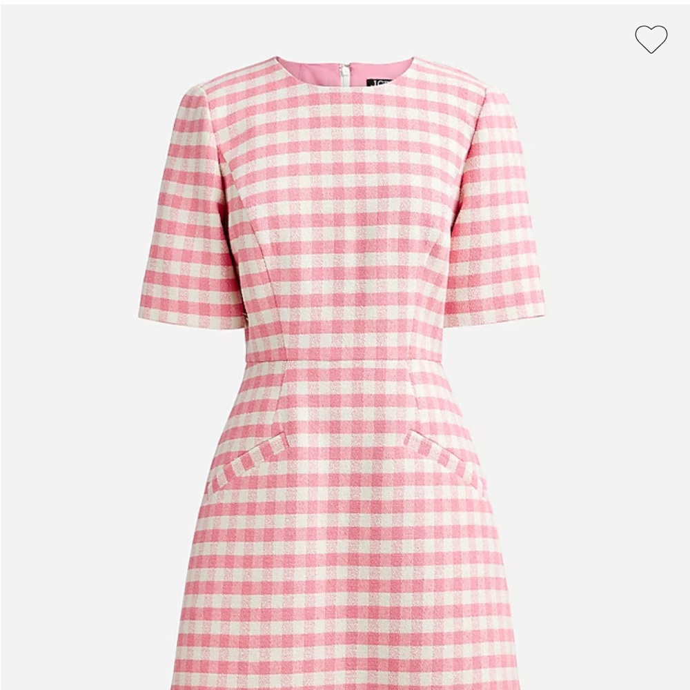 J. Crew Gingham Mini Dress in Pink and White - Picture 8 of 8